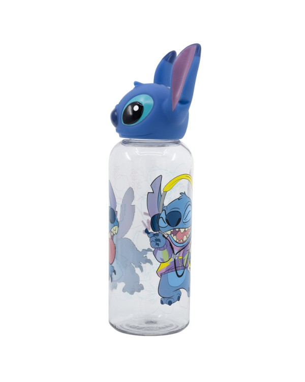 Botella 560ml con figura maleable Stitch en 3D de Disney >4 años.ENVÍO GRATUITO!!