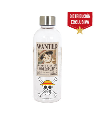 Botella One Piece carteles Wanted con logo calavera.ENVÍO GRATUITO!!