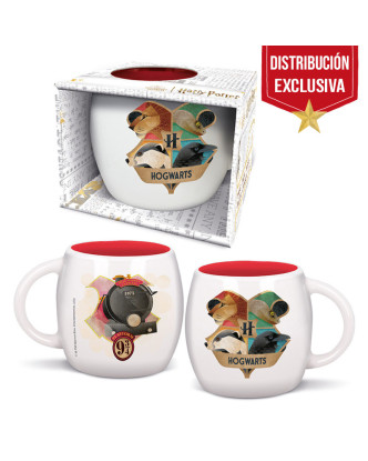 Taza cerámica Hogwarts de Harry Potter 380ml ovalada.ENVÍO GRATUITO!!