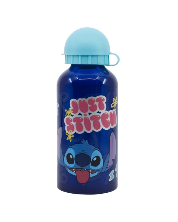 Botella de aluminio Stitch de Disney 400ml >3 años.