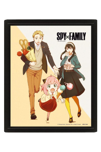 Póster 3D Spy x Family + Marco pared con ENVÍO GRATIS!!