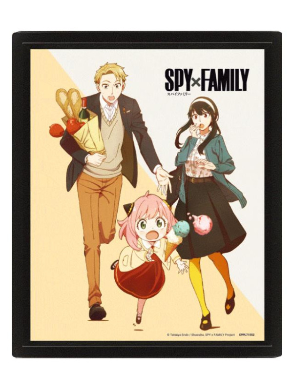 Póster 3D Spy x Family + Marco pared con ENVÍO GRATIS!!