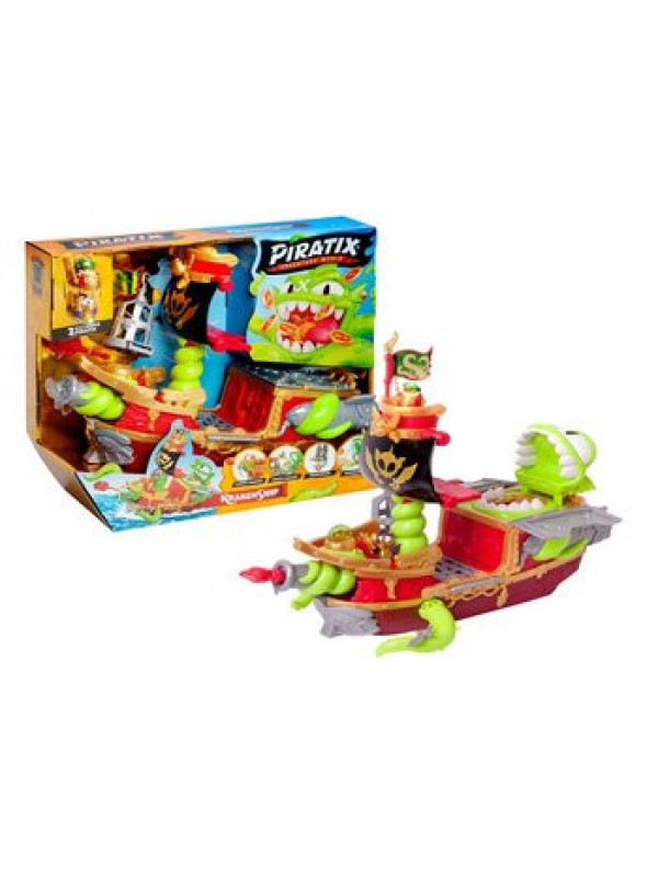 PIRATIX Barco Pirata Kraken Ship con accesorios