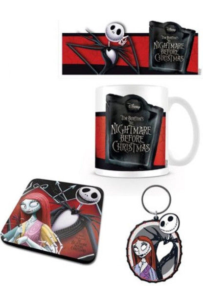 Pack taza+posavaso+llavero Pesadilla antes de Navidad