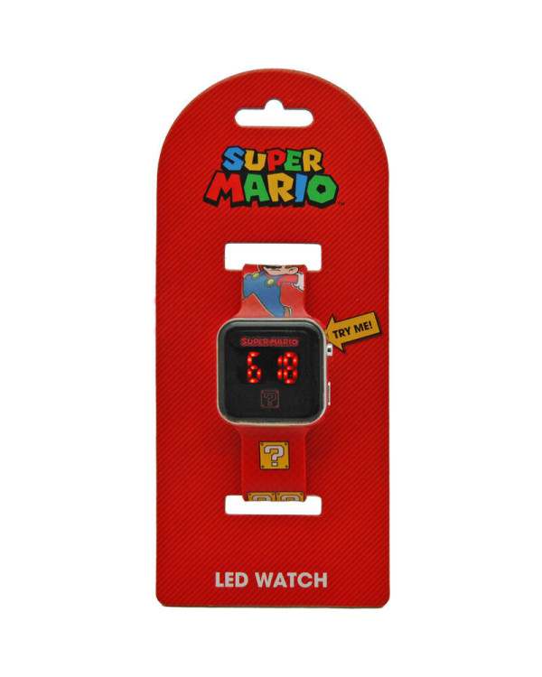 Reloj digital con pantalla Led Super Mario de Nintendo >6 años.ENVÍO GRATUITO!!