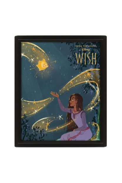 Póster 3D Wish Disney + marco de pared con ENVÍO GRATIS!!