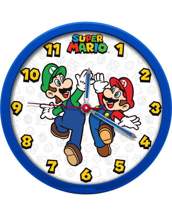 Reloj de pared de Super Mario y Luigi.De Nintendo >3 años.ENVÍO GRATUITO!!