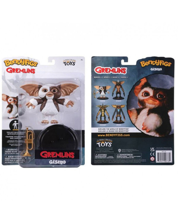 Figura maleable Gizmo Gremlins 10cm con expositor e instrumento >7 años.ENVÍO GRATUITO!!