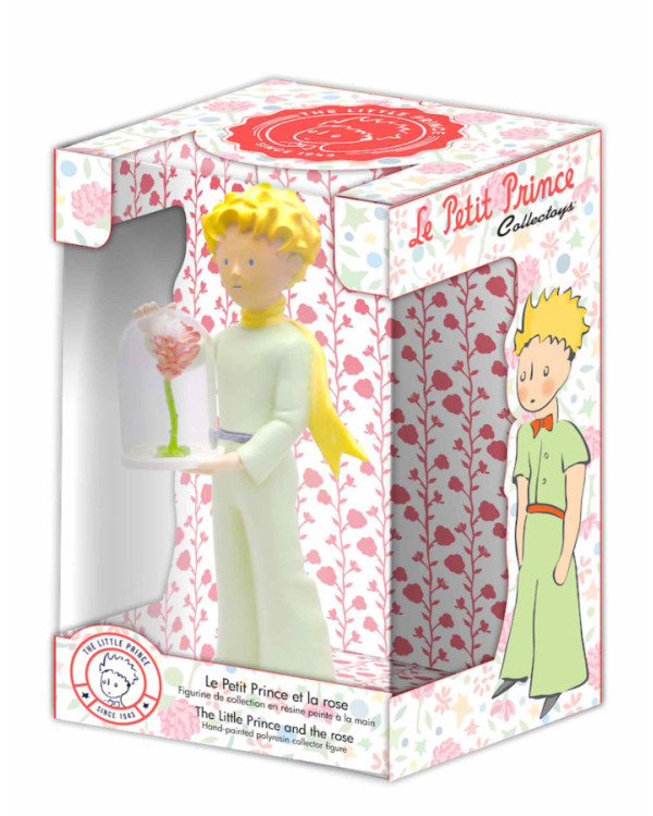 Figura de colección El Principito y la Rosa en su cúpula.ENVÍO GRATUITO!!