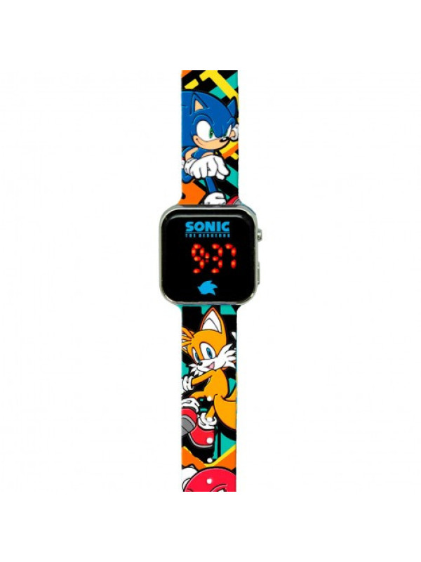 Reloj digital Led Sonic The Hedgehog >6 años