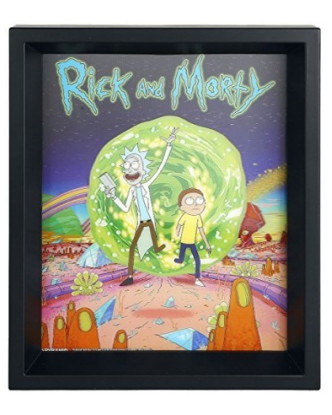 Póster 3D lenticular con efecto doble imagen Rick&Morty + cuadro de pared.ENVÍO GRATUITO!!