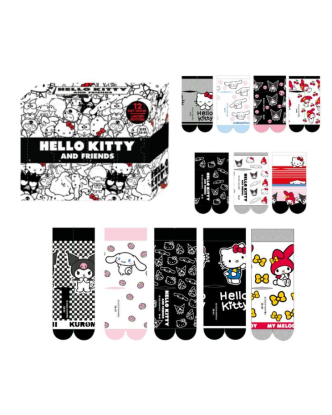 Calendario Adviento Hello Kitty 12 pares de calcetines Talla 35-41 de Sanrio