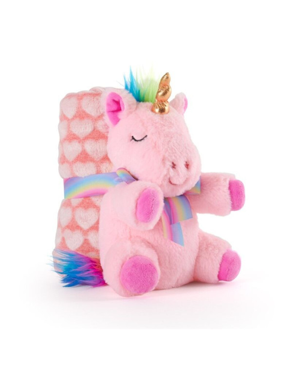 Pack Peluche Unicornio + manta polar de Perletti Toys >0 meses.ENVÍO GRATUITO!!