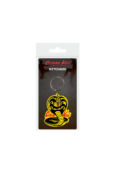Llavero caucho símbolo Cobra Kai secuela Karate Kid.
