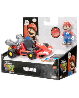 Coche de carreras Super Mario con retroceso de Nintendo.ENVÍO GRATUITO!!