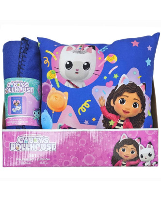 Set de manta polar con cojín de La casa de muñecas de Gabby.ENVÍO GRATUITO!!