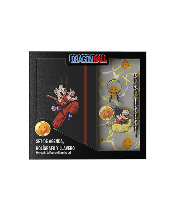 Caja regalo con diario, bolígrafo y llavero de Goku Dragon Ball Z.ENVÍO GRATUITO!!