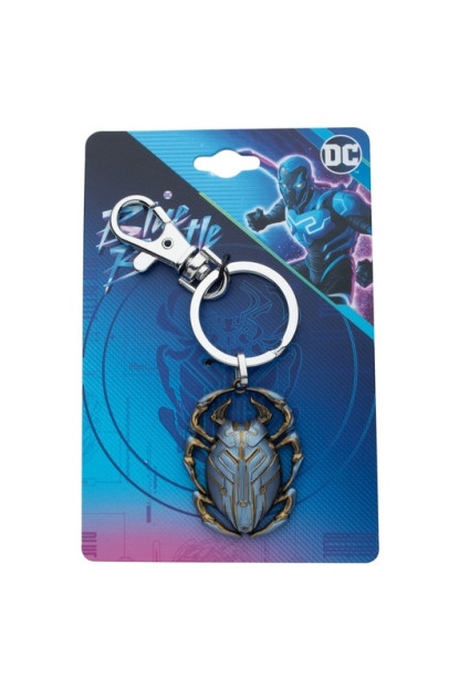 Llavero 3D metal Blue Beetle DC con mosquetón.ENVÍO GRATIS!!