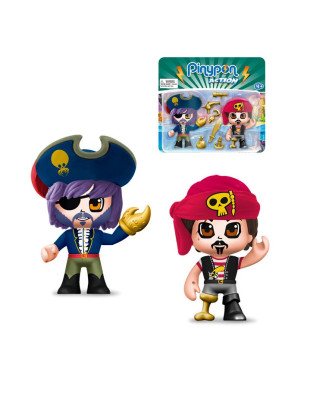 Set de figuras PinyPon Capitán Pirata y grumete con accesorios >4 años.ENVÍO GRATUITO!!